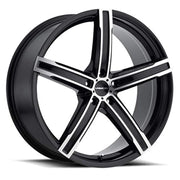 17×8 Black Machined Wheel – 5×114.3, +38 mm Offset