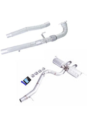 304 Stainless Steel Valved Exhaust Muffler for Volkswagen Golf R MK6 2012-2013