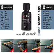 MR.FIX 9H Hydrophobic Ceramic Coating Kit – 30 mL