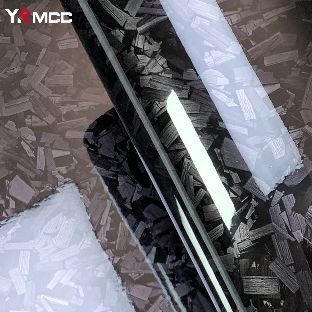 Glossy Forged Carbon-Fiber-Look Vinyl Wrap Film