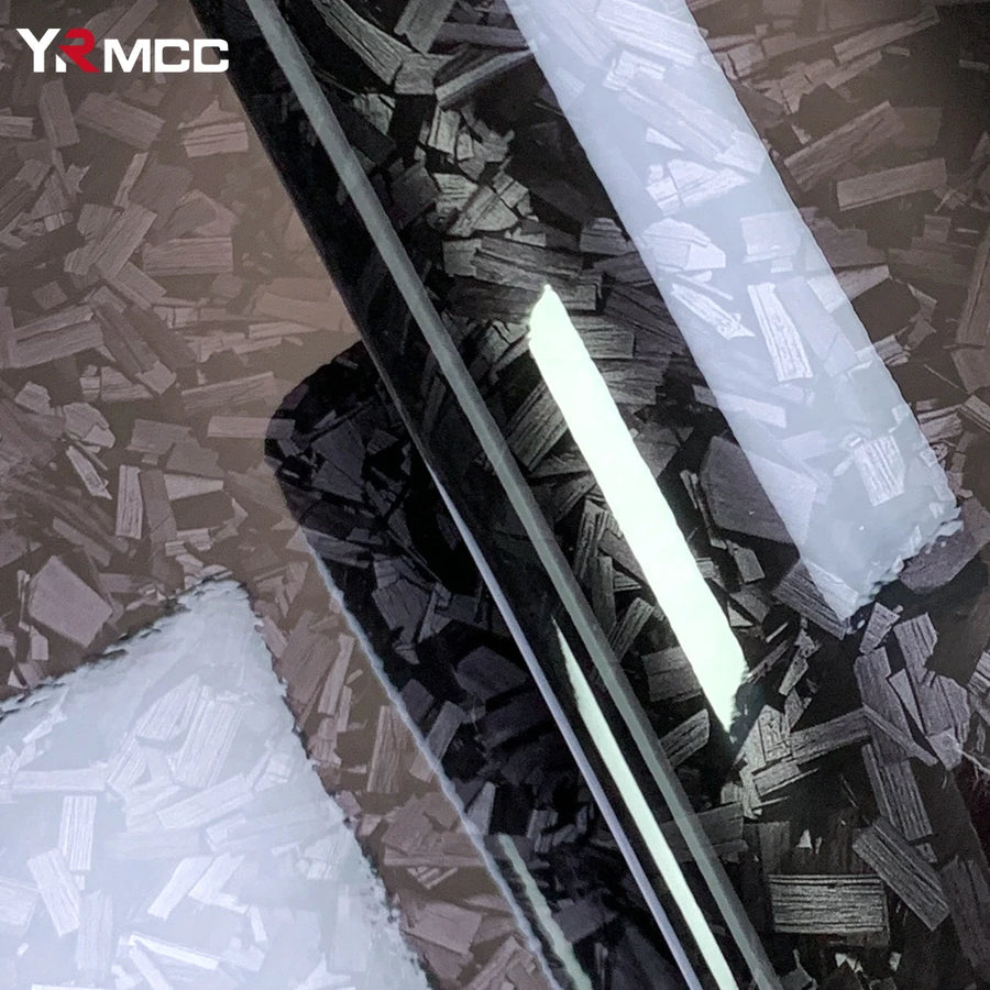 Glossy Forged Carbon-Fiber-Look Vinyl Wrap Film
