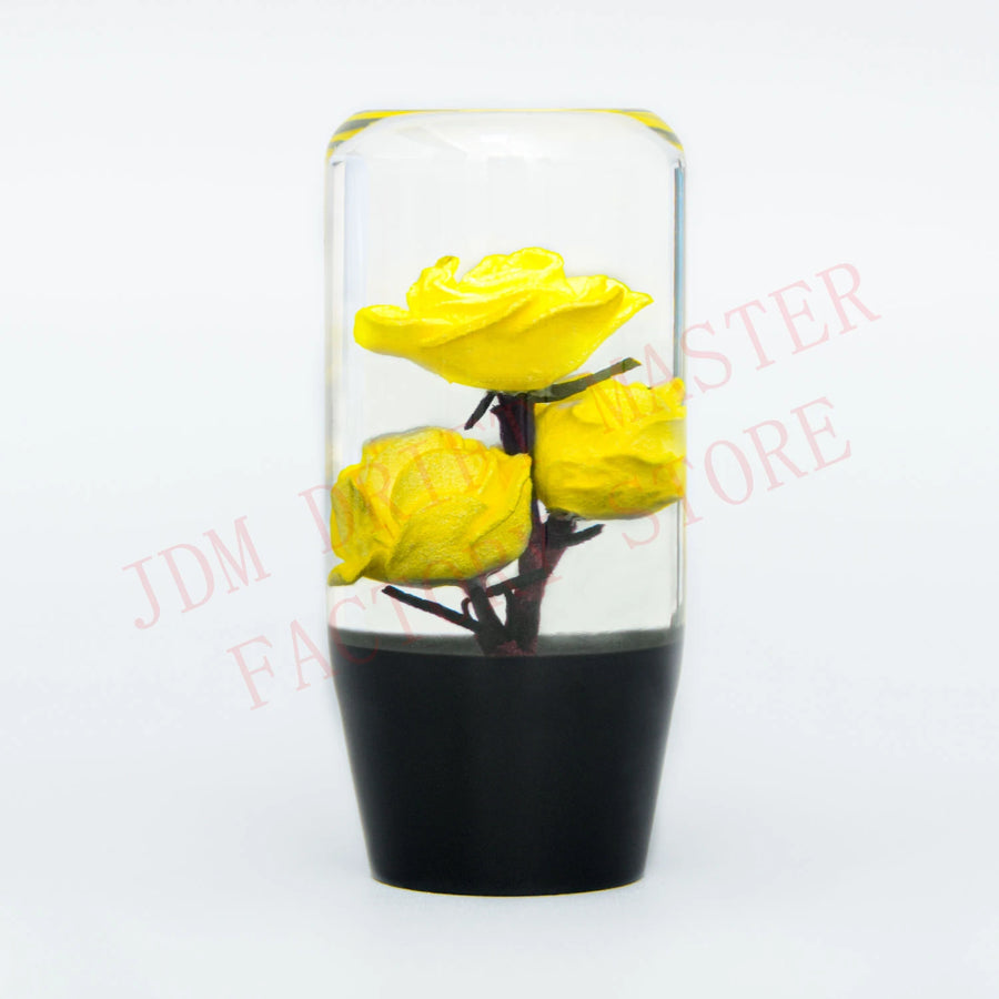 10cm Acrylic Flower Manual Gear Shift Knob