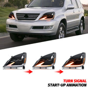 LED Projector Headlight Assembly Set for Lexus GX470 2003–2009