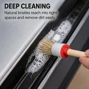 5-Piece Wooden Handle Boar Bristle Detailing Brush Set