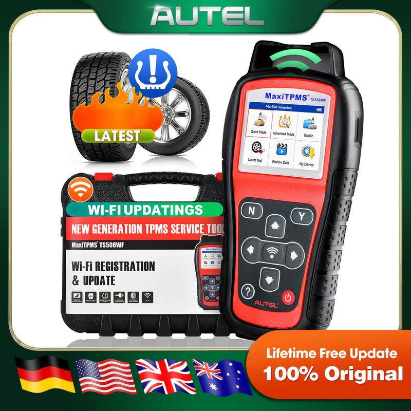 Autel MaxiTPMS TS508WF TPMS Diagnostic, Programming and Relearn Tool