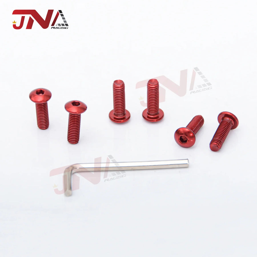 6-Piece Car Modified Steering Wheel Screws Bolts + 1-Piece Hex Wrench