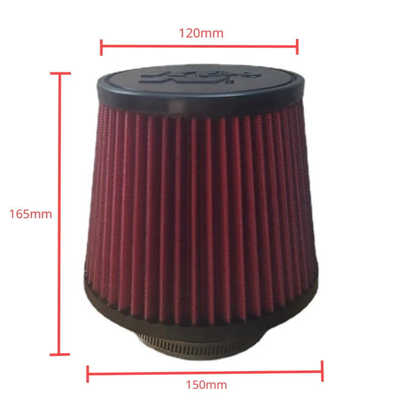 Intake Air Filter for K and N Universal High Flow Cone 102 89 76 70 63.5 60MM KN Tapered Mushroom Head