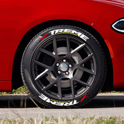 For 4 Tires Xtreme 3D Tire Letter Stickers Waterproof Pvc Racing Wheel Decals No Glue Included
