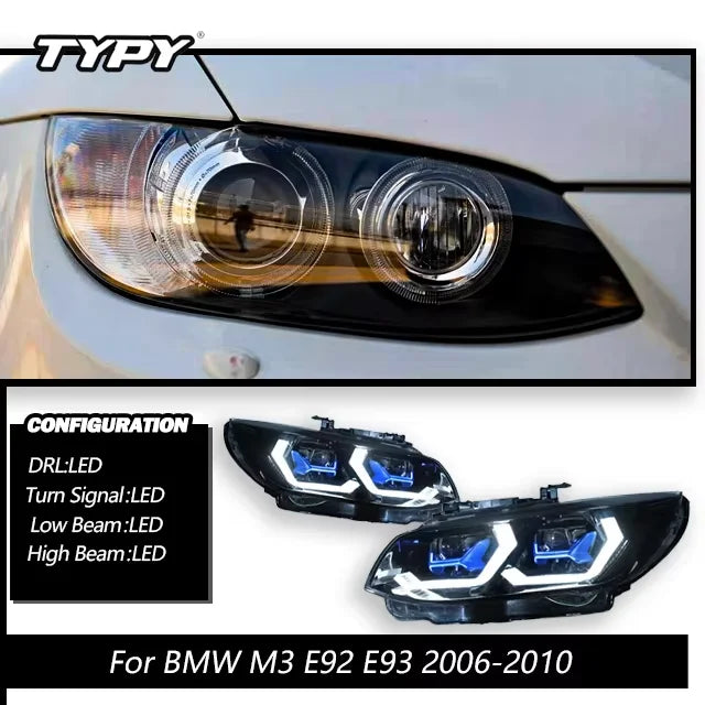 LED Headlight Assembly Set for 2006–2013 BMW E92