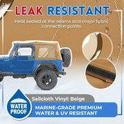Replacement Soft Top with Tinted Windows for 1997–2006 Jeep Wrangler TJ