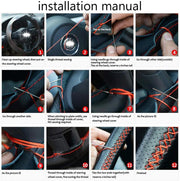 Universal Leather Car Steering Wheel Cover