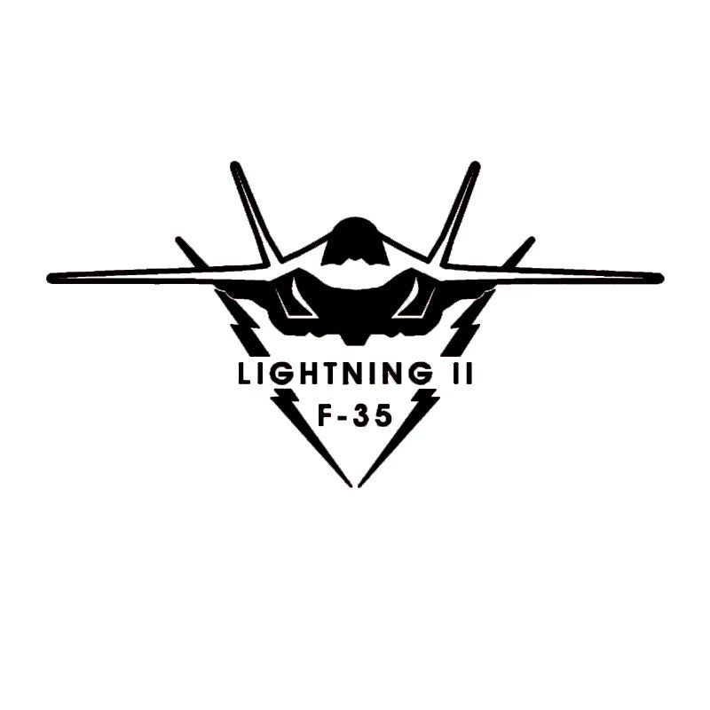 F-35 Fighter Reflective Car Window Decal
