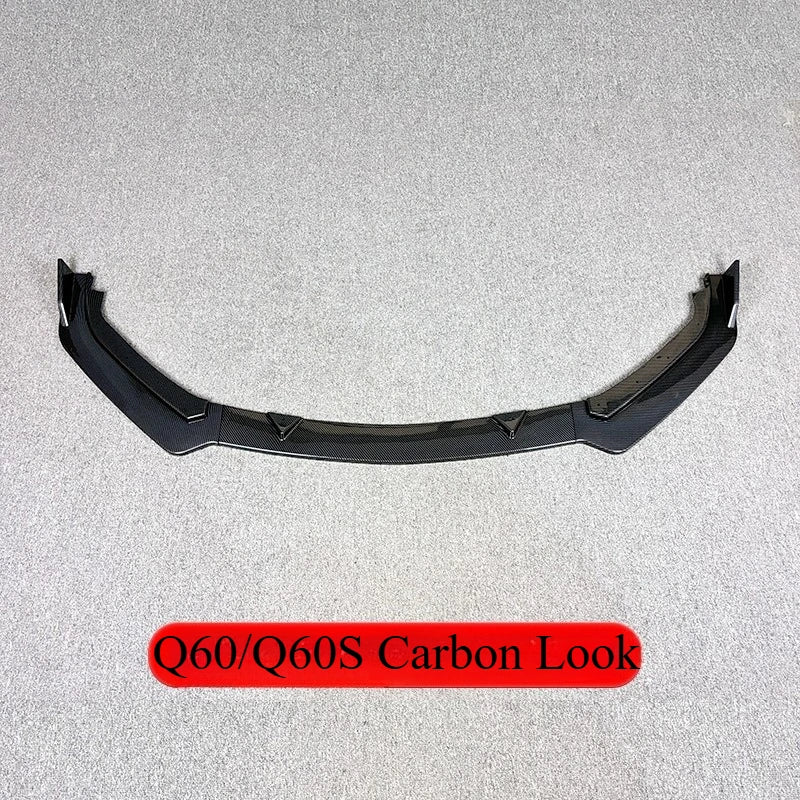 Front Bumper Lip Splitter for Infiniti Q60/Q60S 2017-2019