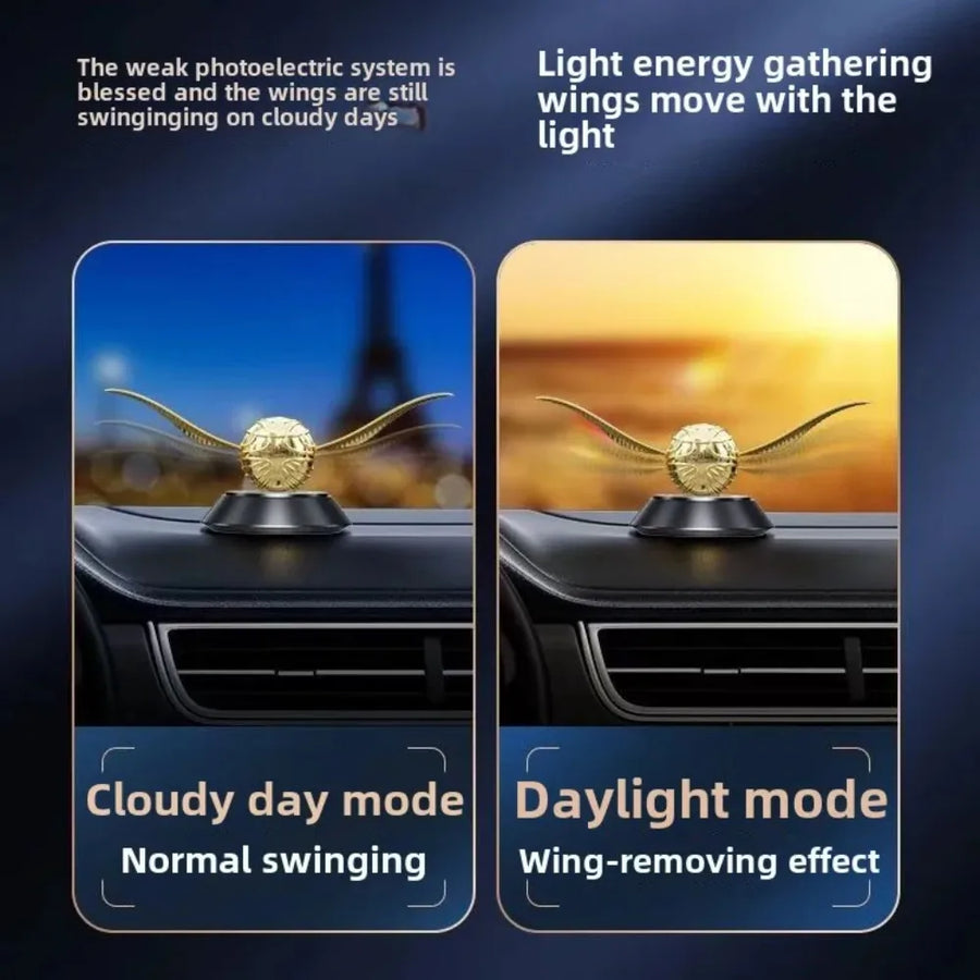 Solar-Powered Rotating Car Aroma Diffuser