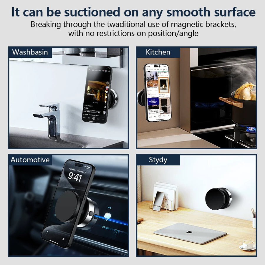 Magnetic Dashboard/Windshield Phone Mount with 360° Rotation