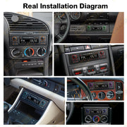 Retro 1-DIN Bluetooth Car Stereo with FM, AM, RDS, DAB and USB
