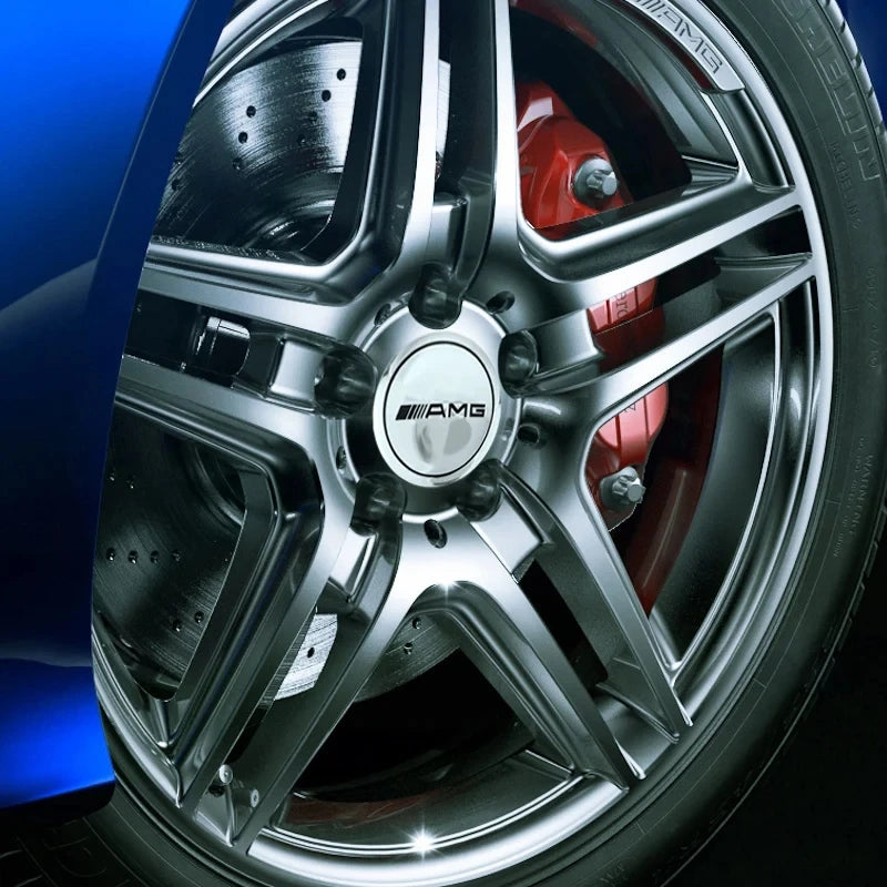 4-Piece 56 mm Wheel Center Cap Emblem Decal Set