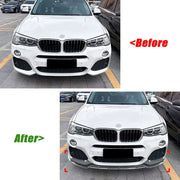 Front Bumper Lip Splitter for BMW X3 F25/X4 F26 M Sport 2014-2017