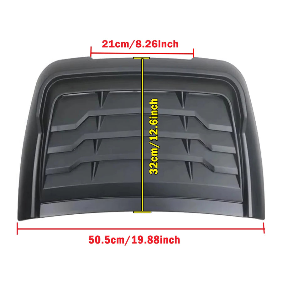 Universal Black Hood Vent Scoop Cover