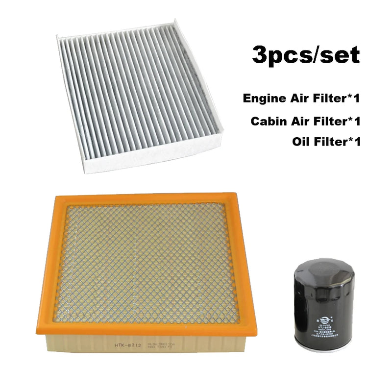 Engine, Cabin & Oil Filter Set for Ford F-150/Raptor/Expedition