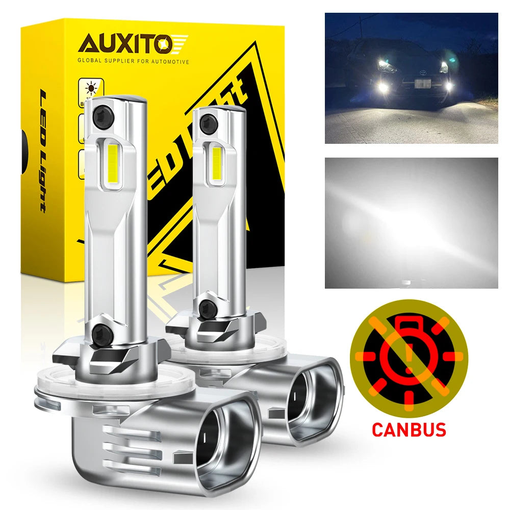 2-Piece H27 LED Headlight Bulb – 6500K, CANBUS