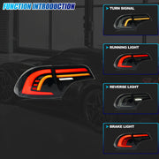 Honda Civic 8th-Gen Sedan Sequential LED Tail Light Pair – 2006–2011