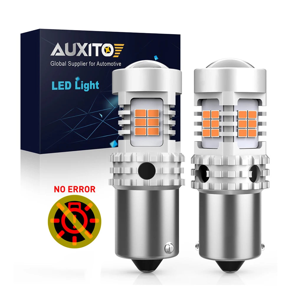 2-Piece 1156/7440 LED Signal Light Bulb – Amber, CANBUS