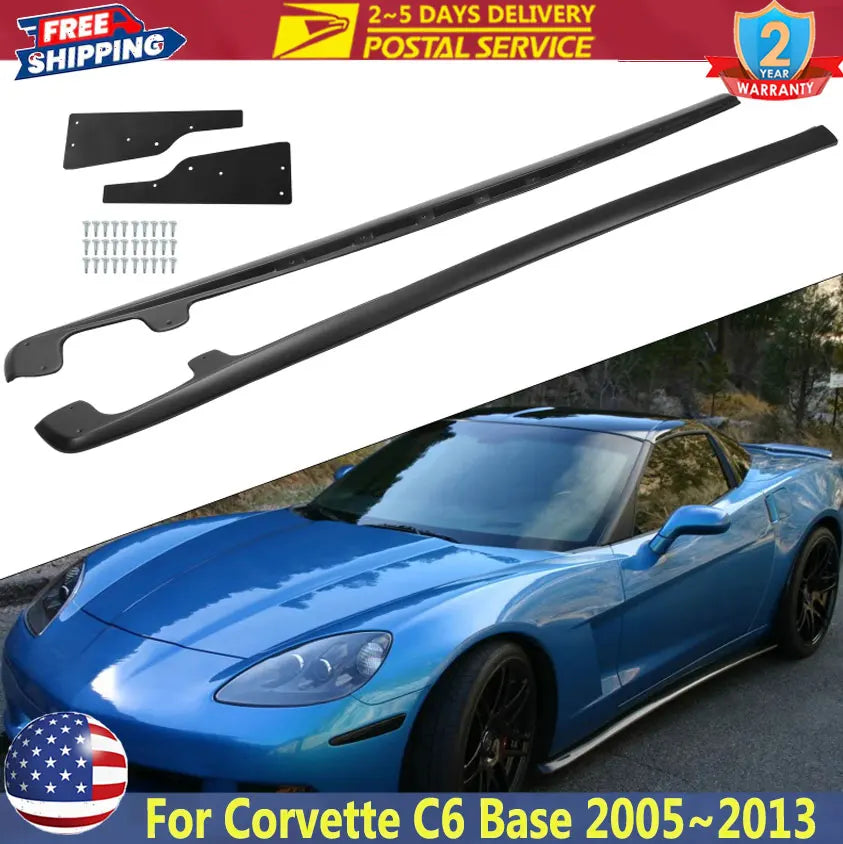Side Skirt Extension Kit for Chevrolet Corvette C6 Base 2005-2013
