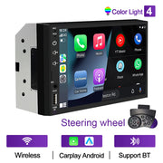 7-Inch Double-DIN CarPlay and Android Auto Touchscreen Receiver