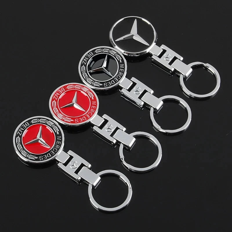 Metal Automotive Logo Keychain for Mercedes-Benz – Multiple Designs