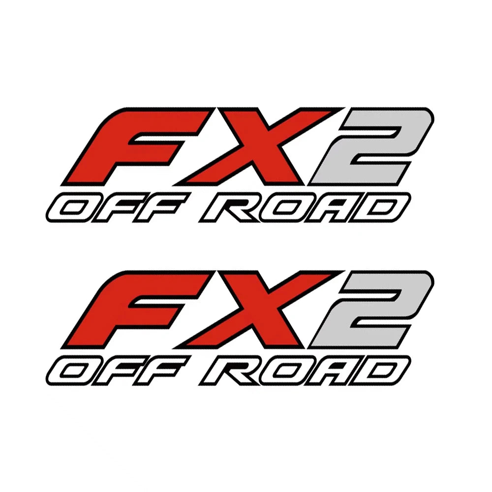 FX2 Off-Road Pickup Decal Pair – 40 × 12 cm