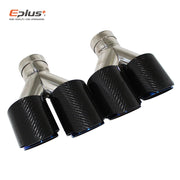 Universal Y-Shaped Dual-Outlet Carbon-Fiber & Stainless Steel Exhaust Tip