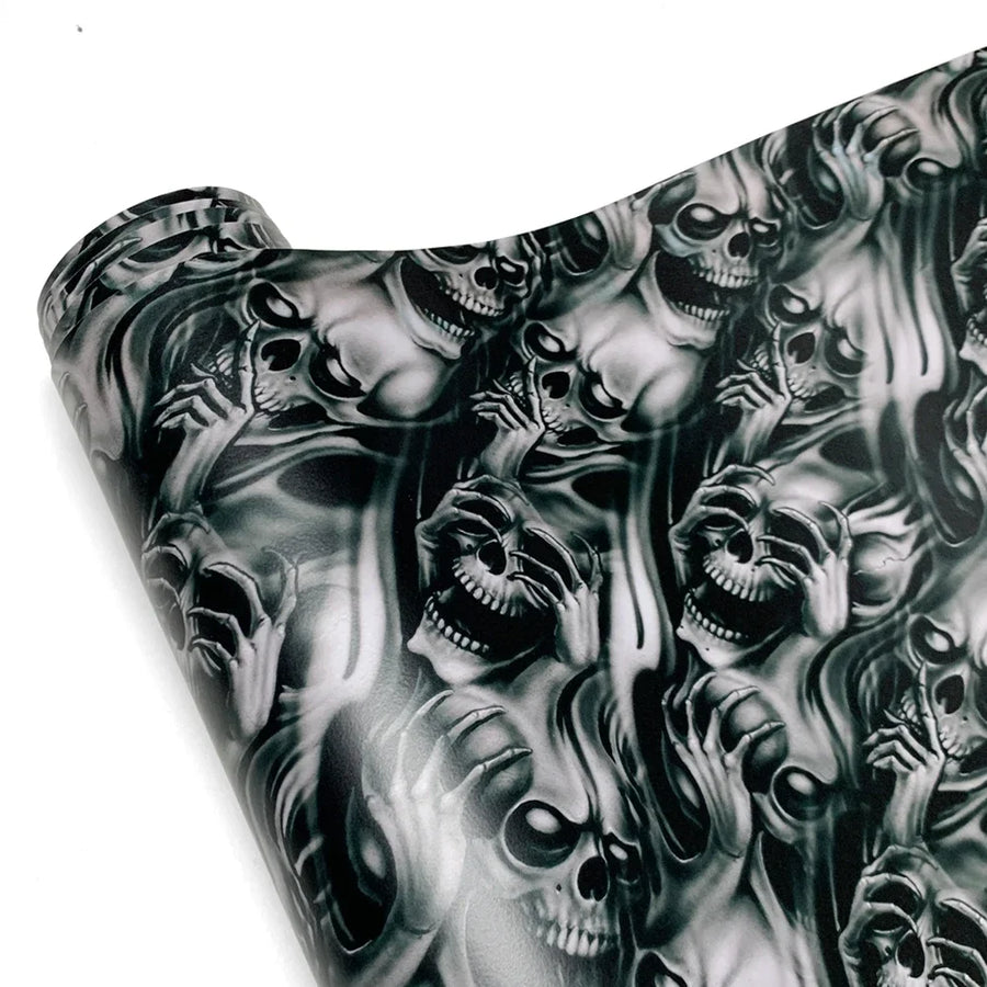 Skull Graphic Automotive & Motorcycle Vinyl Wrap