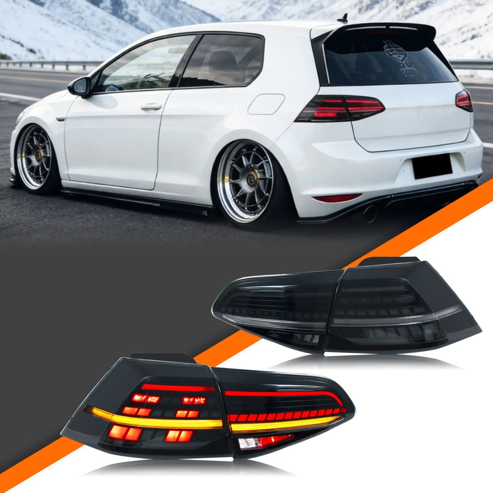 Volkswagen Golf Mk7 Sequential LED Tail Light Pair – 2015–2021