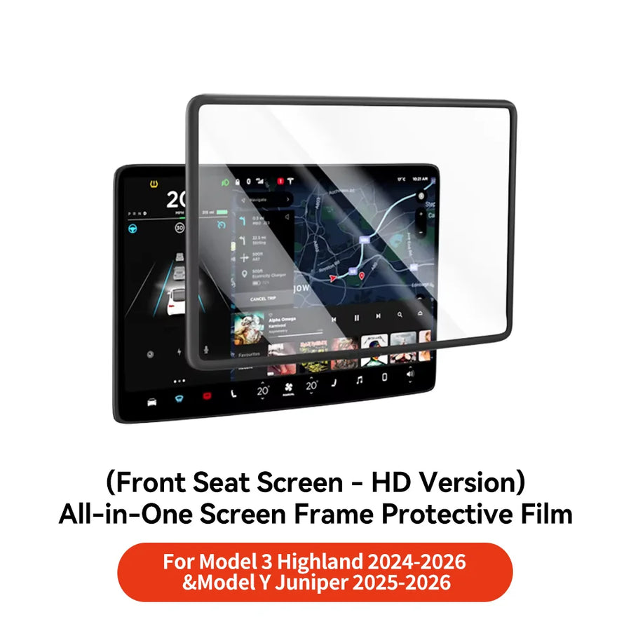 Center Touchscreen Tempered-Glass Screen Protector for Tesla Model 3/Y Highland and Juniper