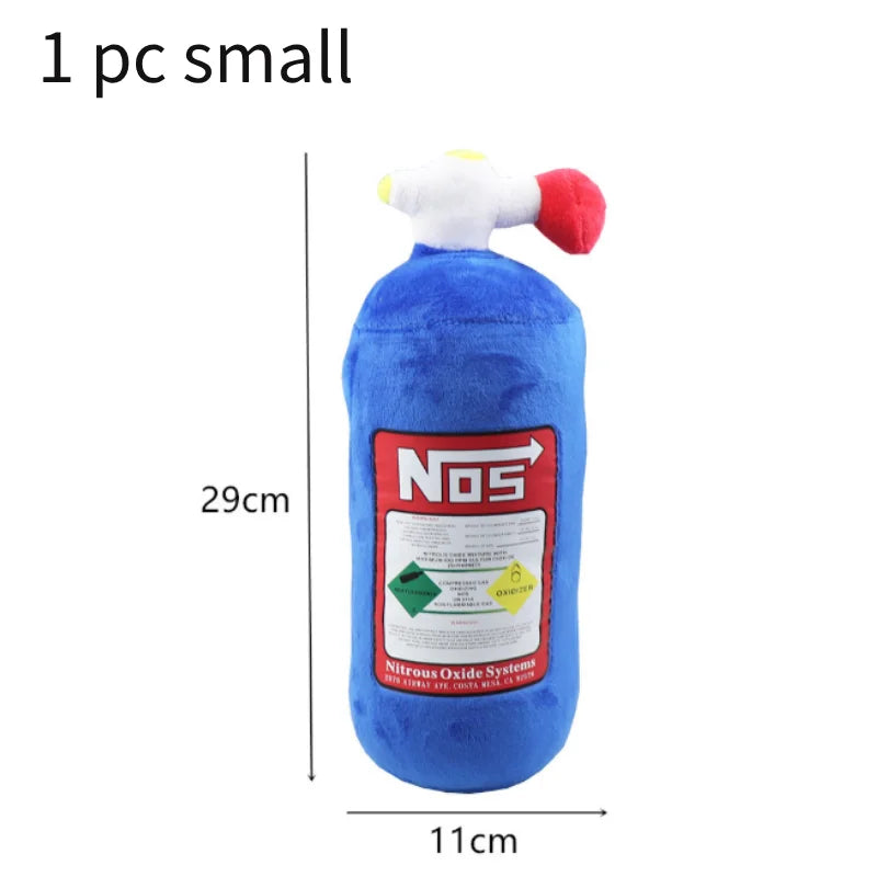 Nitrous-Bottle-Style Plush Car Neck Pillow