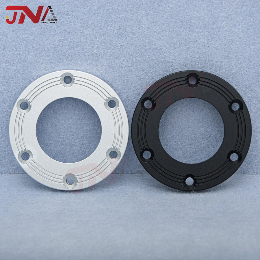 Aluminum 74MM 6 Bolts Steering Wheel Horn Button Center Ring JDM Racing Car Replacement