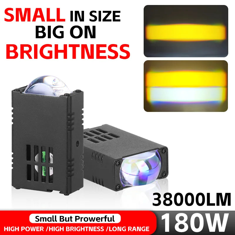 2-Piece LED Auxiliary Light Pods – 180W, 10V–36V