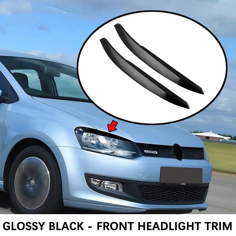 Rear Window Side Spoiler Trim for Volkswagen Polo 6R/6C 2011-2017