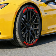 Universal 4PCS Speedhunters 3D Thickened Tire Stickers Car Wheel Rim Decals Waterproof Without Glue Auto Racing Exter