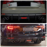 Rear Bumper Diffuser for Audi A4/S4 B9 Sedan 2017-2019