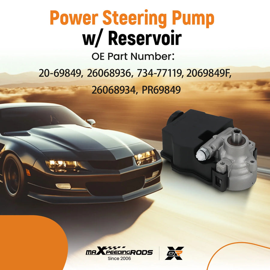 Power Steering Pump for Chevrolet Express 4500 2009-2016 V8 6.0L