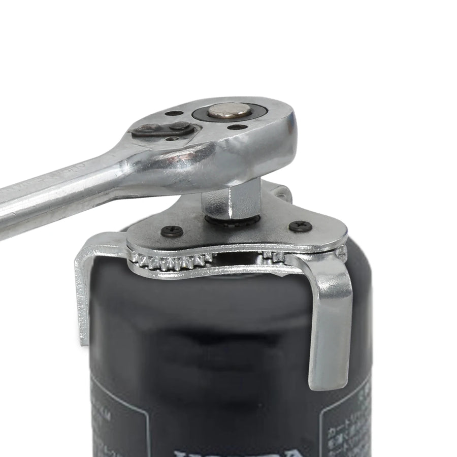 Universal 3-Jaw Oil Filter Wrench, 2.5-4.5 Inch, 1/2-Inch Drive