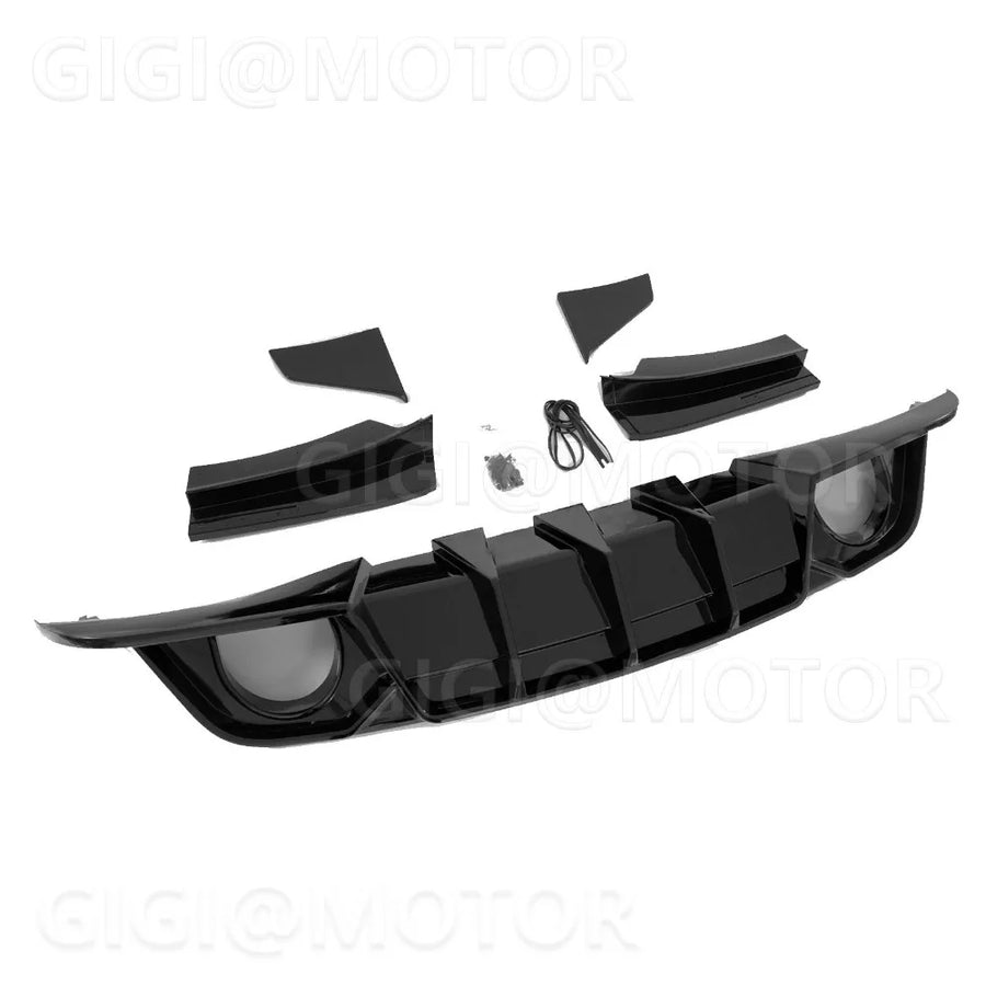 CMST-Style Matte Black Rear Diffuser for 2015–2023 Dodge Charger