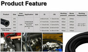 20ft Stainless Steel Braided 6/8/10/AN CPE Fuel/Oil Hose Line & Fittings Set