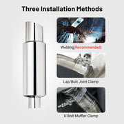 Universal Stainless Steel Universal Exhaust Muffler – 50mm