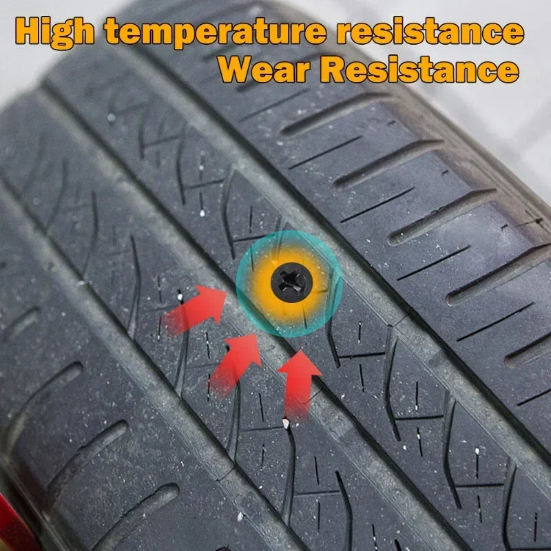 10/20/30-Piece Tubeless Tire Repair Rubber Nail Kit – Mixed Sizes