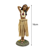 Hawaiian Hula Girl Dashboard Doll with Ukulele