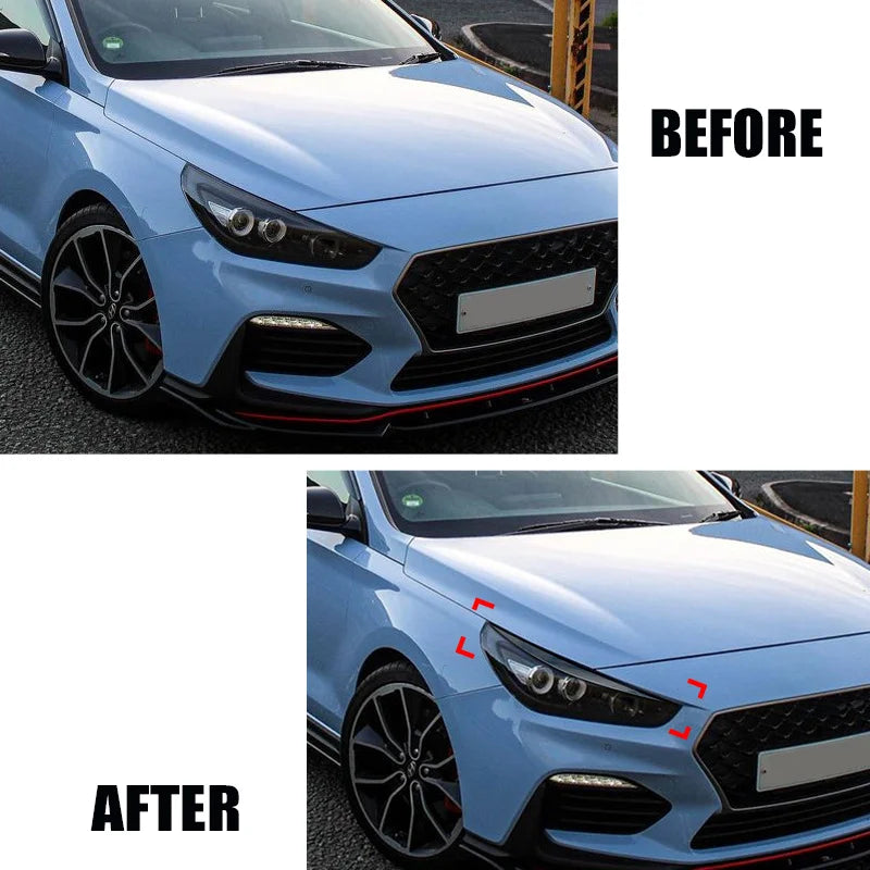 Headlight Eyebrow Trim Set for 2017–2020 Hyundai i30