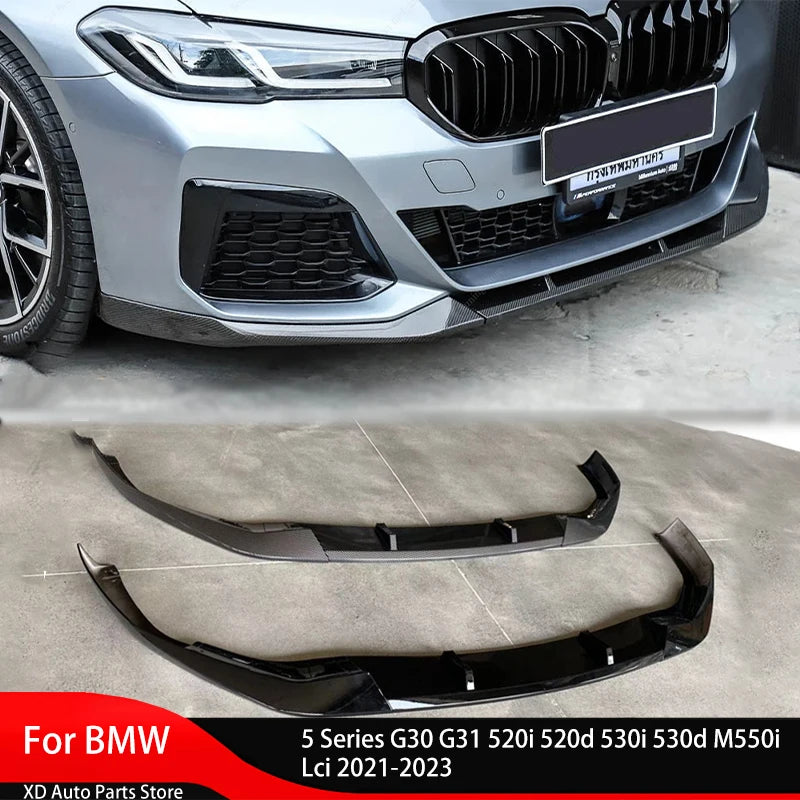 Front Bumper Lip Splitter for BMW 5 Series G30/G31 LCI 2021-2023